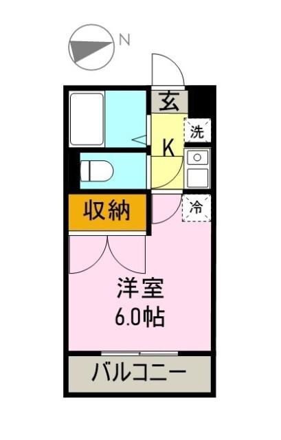 メゾン・ド・ケイ（203） 間取り図画像