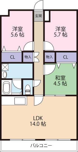 スプランディード（303） 間取り図画像