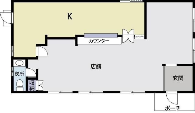 小泉辻村テナント（1階） 間取り図画像
