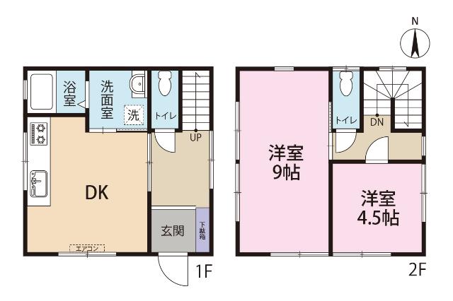富士市中野一戸建 間取り図画像