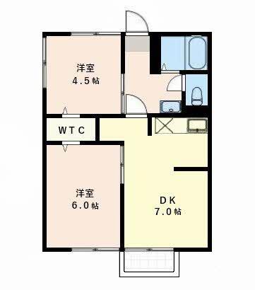 シティハイムカワムラＢ（101） 間取り図画像