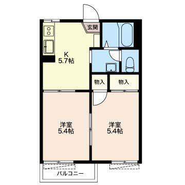 ビーフリー佐野Ｄ（202） 間取り図画像
