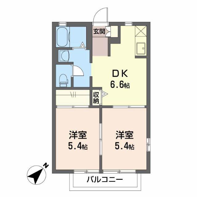 サンリーフＢ（205） 間取り図画像