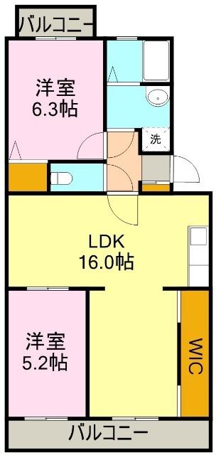 コーポサンモリッツ（207） 間取り図画像