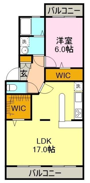 ウインハイツ（202） 間取り図画像