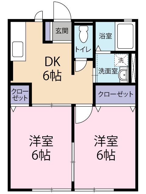 レトア加藤（201） 間取り図画像