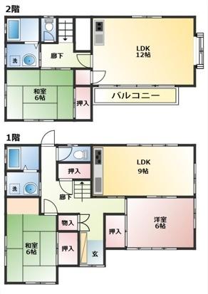 岩本住宅 間取り図画像