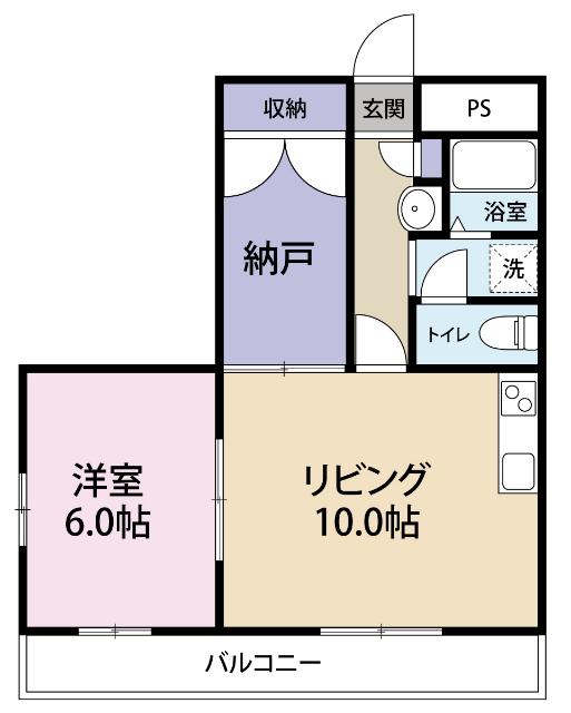 コーポラス神山Ⅲ（201） 間取り図画像