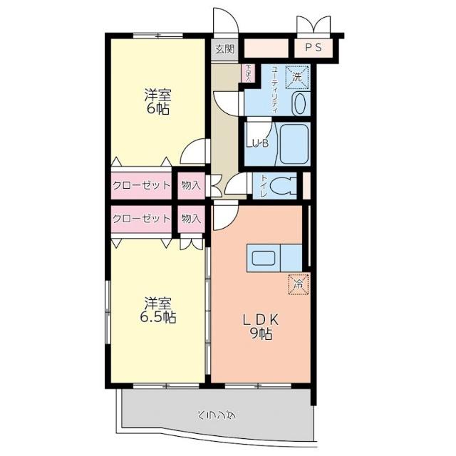 エバーグリーン（105） 間取り図画像