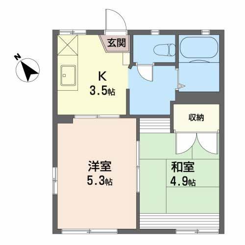 グランメール小泉Ｂ（102） 間取り図画像