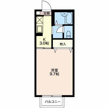 エクセール松岡Ｂ（102） 間取り図画像