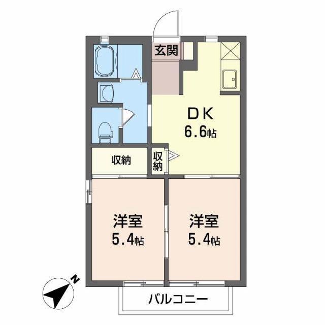 サンリーフＢ（203） 間取り図画像