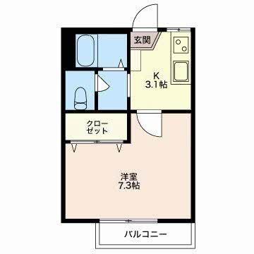 フレグランス舟久保Ｂ（102） 間取り図画像