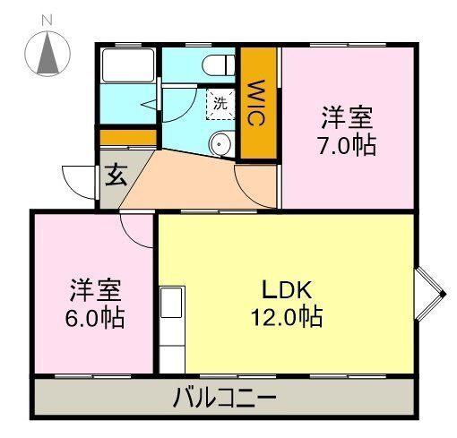 リバーヒルⅠ（101） 間取り図画像