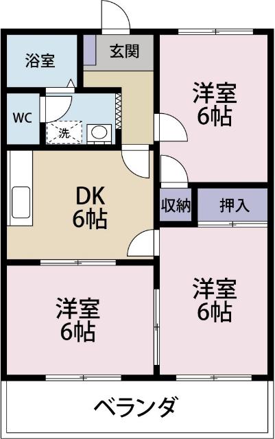 ハイランドモチヅキA（101） 間取り図画像