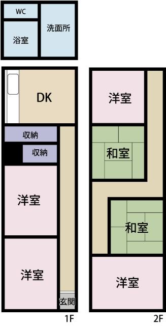 蒲原戸建 間取り図画像
