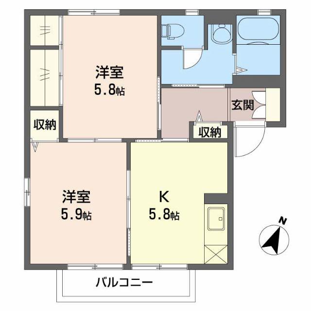 ガーデンハイツＡ（101） 間取り図画像