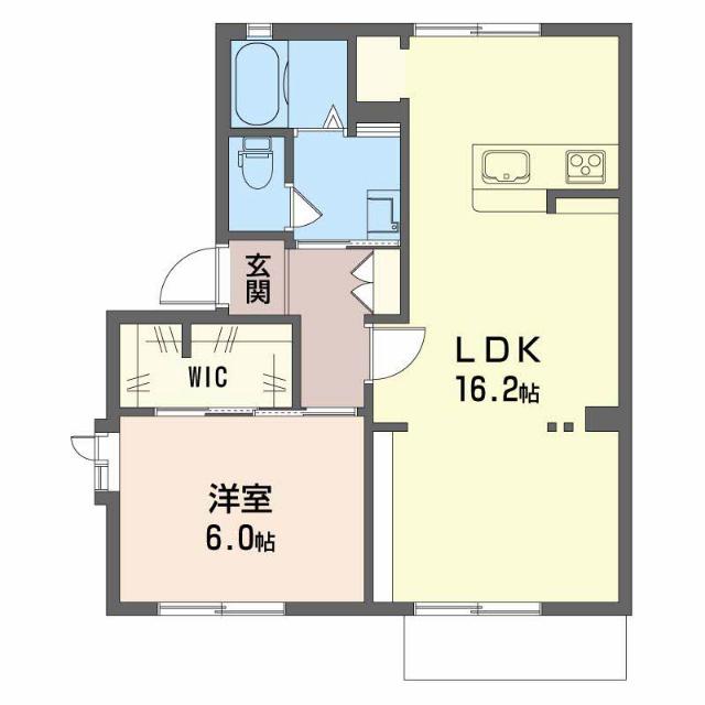 フレグランスＵ　Ｂ（101） 間取り図画像