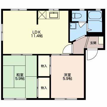ルクソール中野Ａ（101） 間取り図画像
