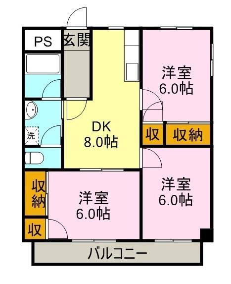 遠藤マンション（201） 間取り図画像