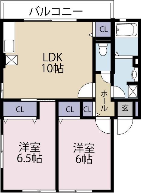 グリーングラス（202） 間取り図画像