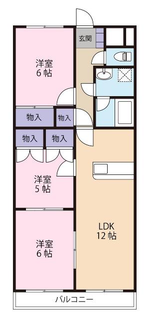 マーキュリーⅢ（105） 間取り図画像