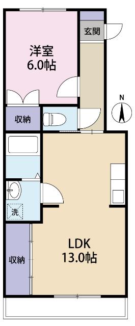 blanc cube(ブランキューブ)（402） 間取り図画像