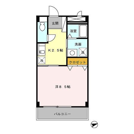 ヴィルドミール（202） 間取り図画像