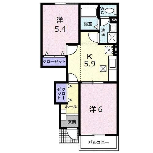 サンライズ松野（105） 間取り図画像