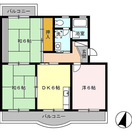 コーポラス望月（205） 間取り図画像