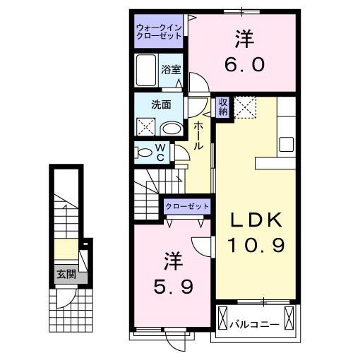 フィオーレ・コッティＡ（202） 間取り図画像