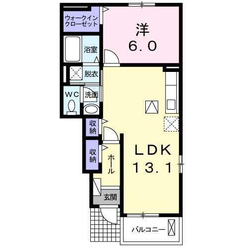グリシーヌⅡ（105） 間取り図画像