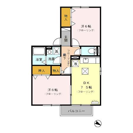 セジュール未来（103） 間取り図画像