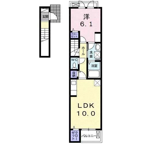 ヒルズ（205） 間取り図画像
