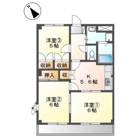 エトワール横割 間取り図画像