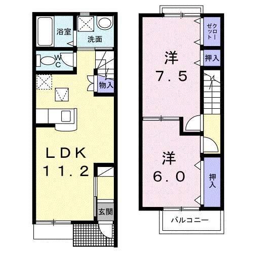 Ｒｉｖｅｒ　Ｉｓｌａｎｄ　Ⅰ（105） 間取り図画像