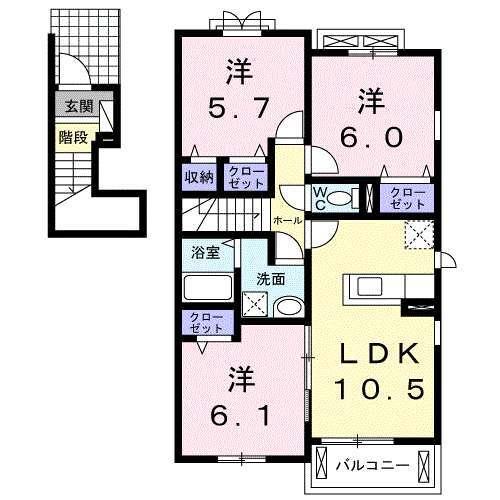 エスケー　レジデンス（201） 間取り図画像