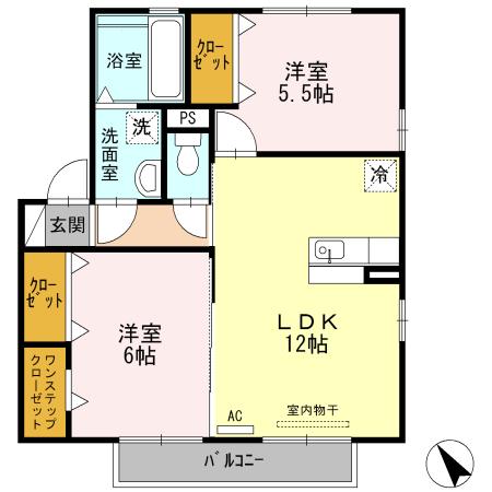 リヴェール（202） 間取り図画像