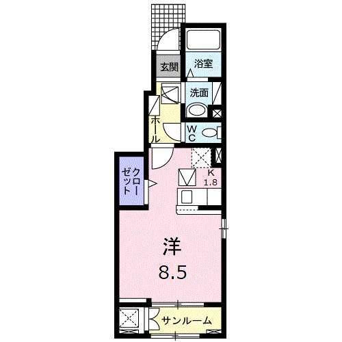 泉樹・若の宮（101） 間取り図画像