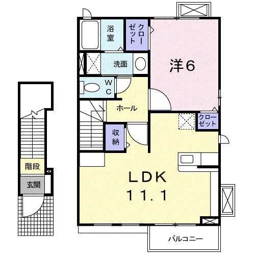 カーサ　フィオーレ（203） 間取り図画像