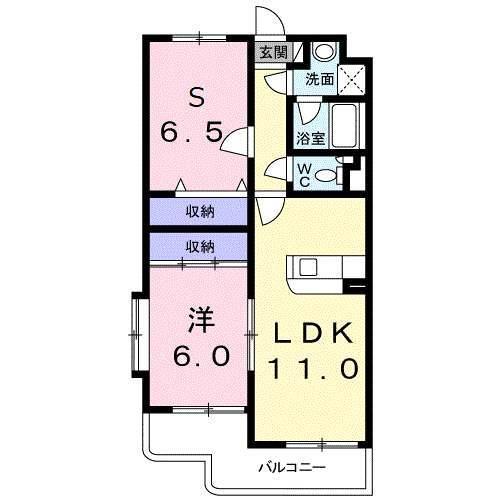 クレイドル（105） 間取り図画像