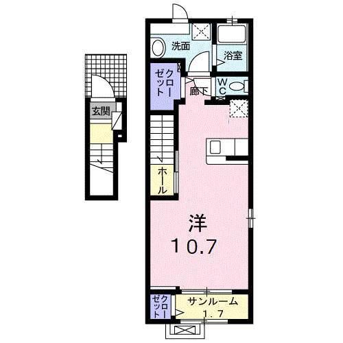 コートヤードⅦ（201） 間取り図画像