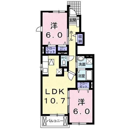 サンク・ヒル　ウェスト（103） 間取り図画像