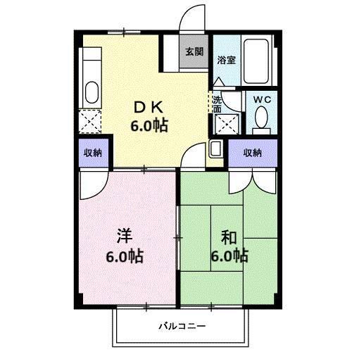 ドミール小林Ⅱ（102） 間取り図画像