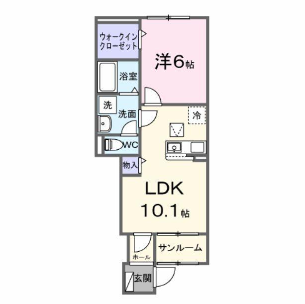 スカイチェリー（105） 間取り図画像