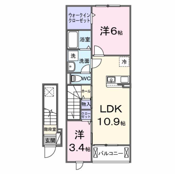 スカイチェリー（203） 間取り図画像