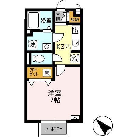 リヴェール　アンジュ（101） 間取り図画像