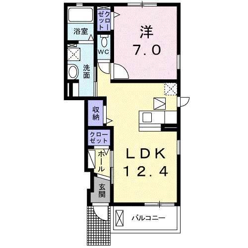 エバー　グリーン（103） 間取り図画像