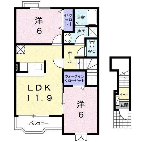 パイナリ今沢（201） 間取り図画像