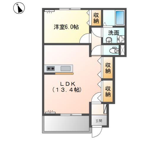 ＢＲＩＧＨＴ  ｆｏｕｒ　ＶＩＥＷ（ブライト　フォービュー） 間取り図画像